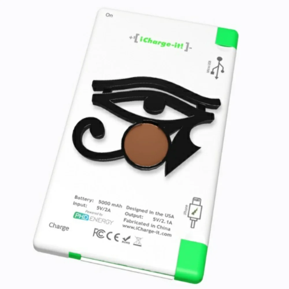 Power Bank With Eye of Ra Charm iPhone Android Phone Tablet